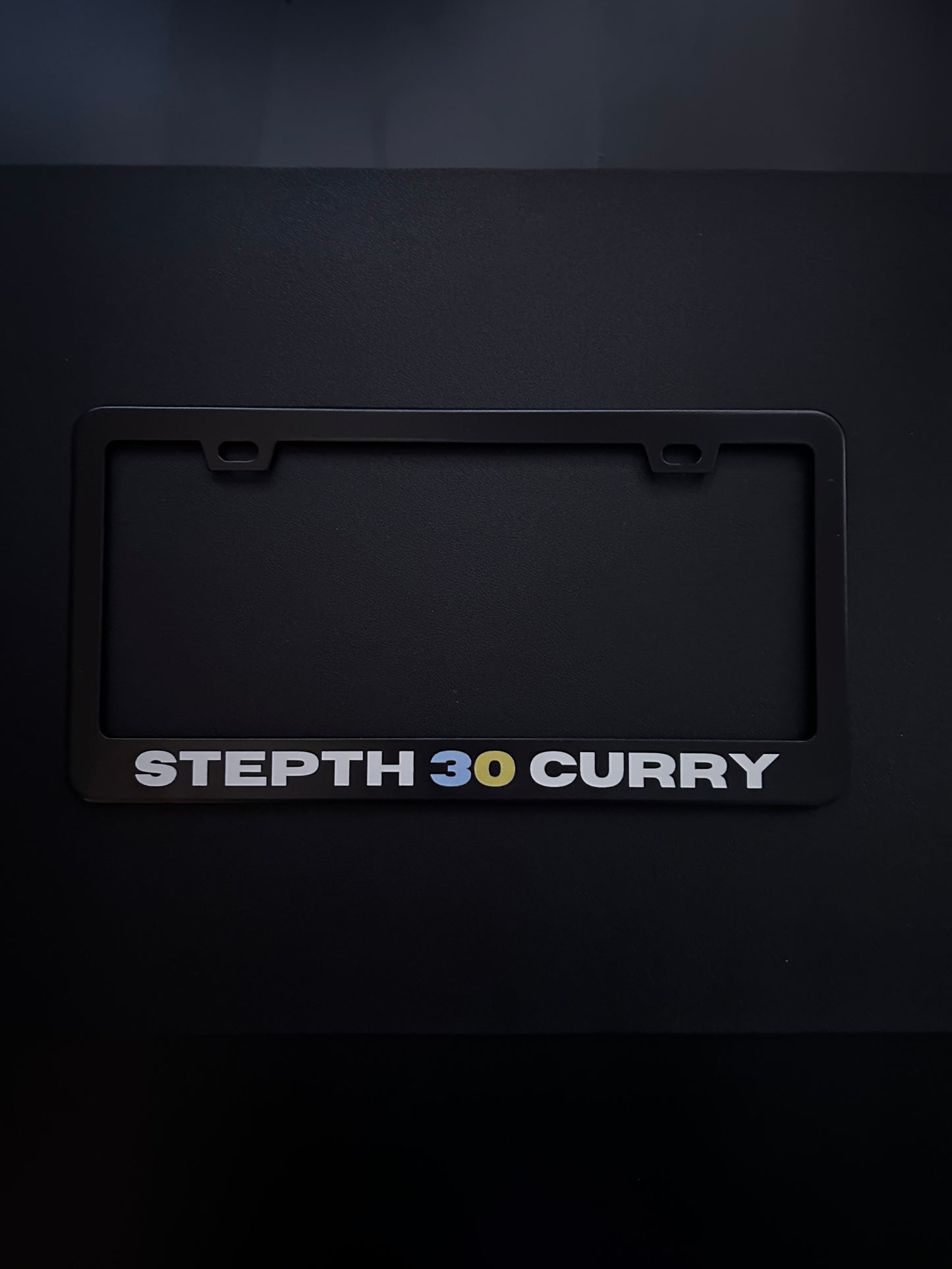Stepth 30 Curry Black Stainless Steel License Plate Frame